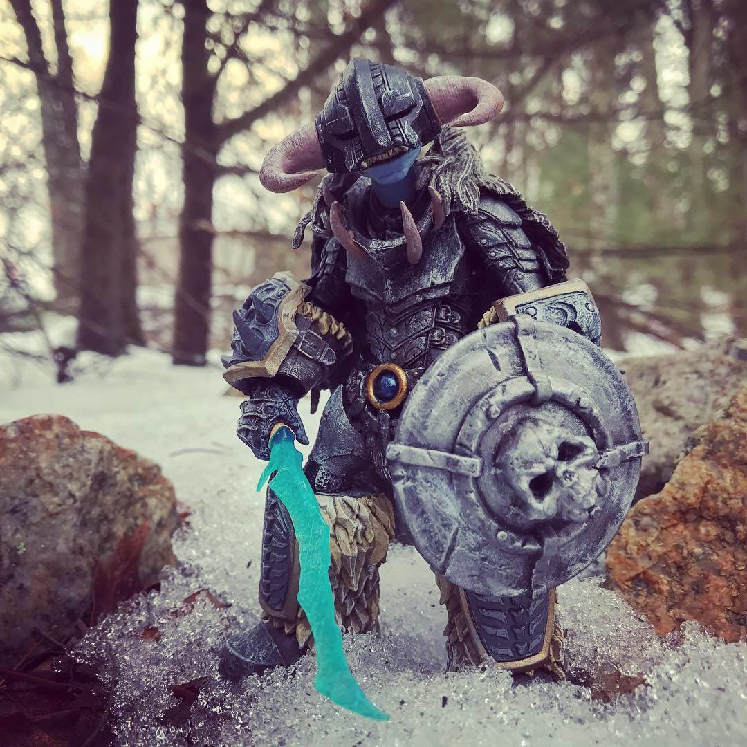thumbnail image 2 of Death & Plastic Custom Wired Cape For Swigg 2.0 Goblin Bodies - 1:12 Scale Mythic Legions Fodder (Purple Cloth) 2 of 6